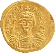 602-610 Gold Solidus Coin Phocas Constantinople