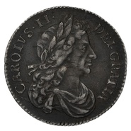 1683 Silver Sixpence Coin Charles II