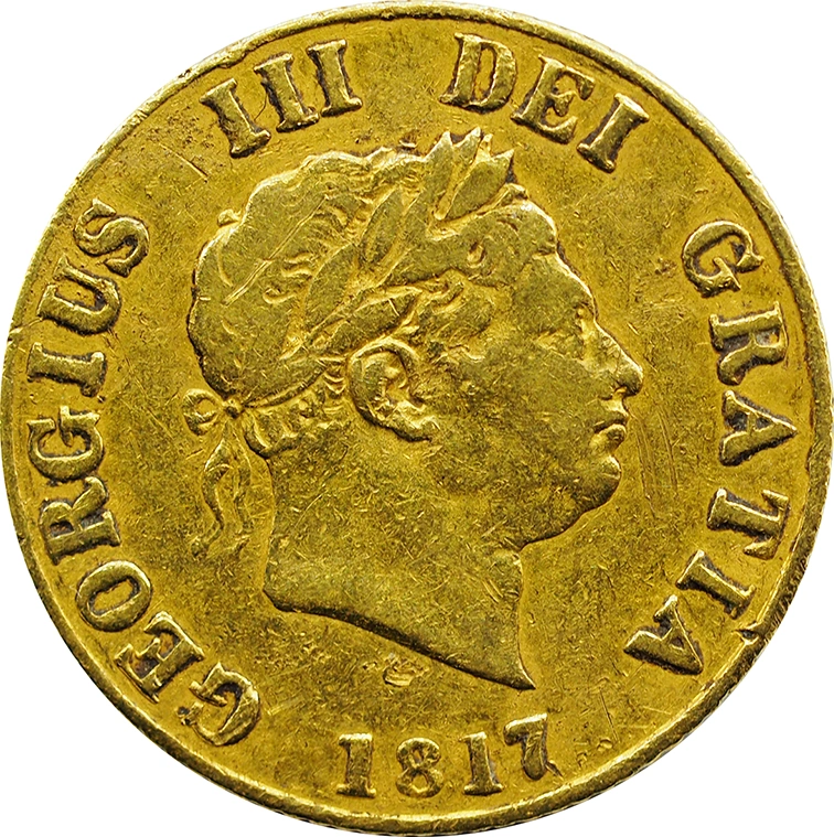 1817 Gold Half Sovereign George III