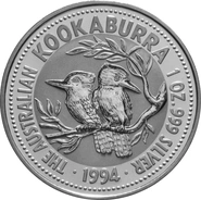 1994 Australian Kookaburra Silver Coin 1oz