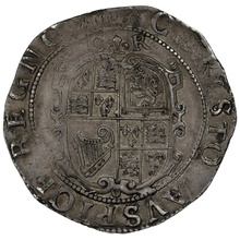 1631-1632 Silver Shilling Coin Charles I Rose