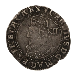 1625 Charles I Hammered Silver Shilling
