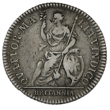 1665 Silver Shilling Coin Charles II Pattern Rare