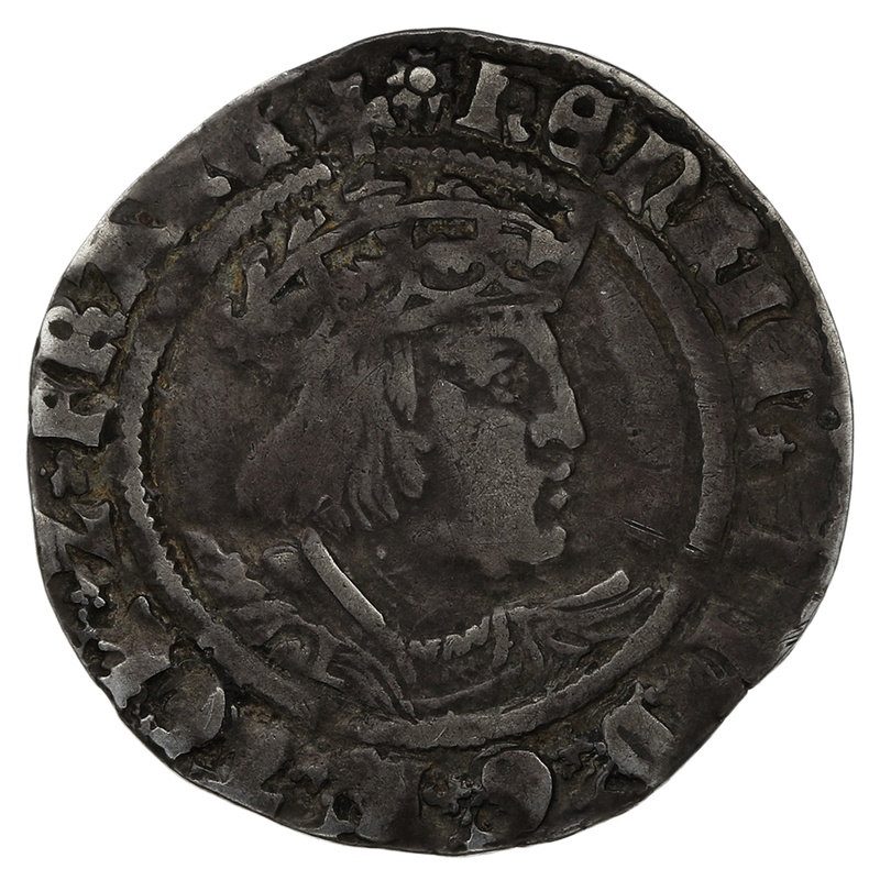 Silver Groat Fourpence Coin Henry VIII Hammered mm Rose