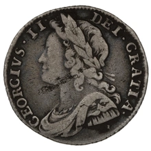 1732 Silver Sixpence Coin George II