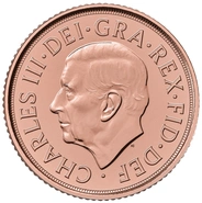 Gold Sovereign - King Charles III