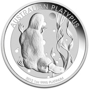 1oz Platinum Platypus 2012