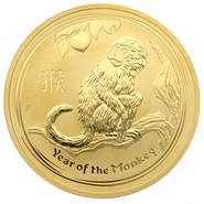 2016 10oz Perth Mint Year of the Monkey Lunar Gold Coin