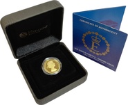2012 H.M. Queen Elizabeth II - Diamond Jubilee 1/4oz Gold Proof Coin Boxed