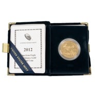 2012 Proof American Eagle Gold Coin 1oz Boxed