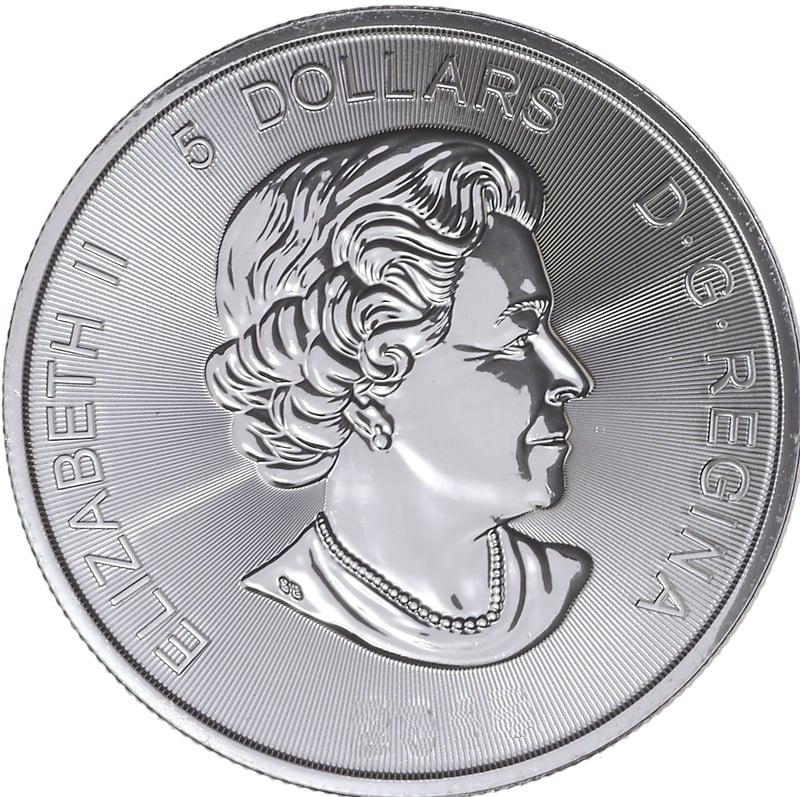 Second Hand 1oz Silver Coin Canadian Mint