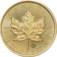 2017 Canadian Maple Leaf Gold Coin 1oz