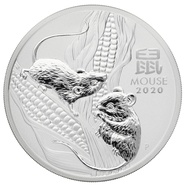2020 2oz Australian Lunar Year of the Mouse Silver Coin