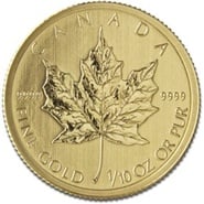 2013 1/10oz Canadian Maple Leaf Gold Coin