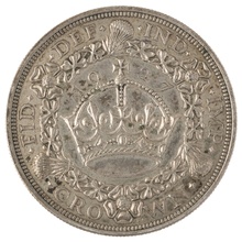 1927 Proof Silver Crown Coin George V Christmas Crown Extremely Fine