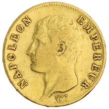 1806 20 French Francs - Napoleon (I) Bare Head - A