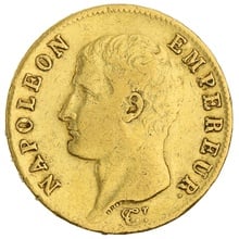 1806 French 20 Francs Gold Coin Napoleon I Bare Head A
