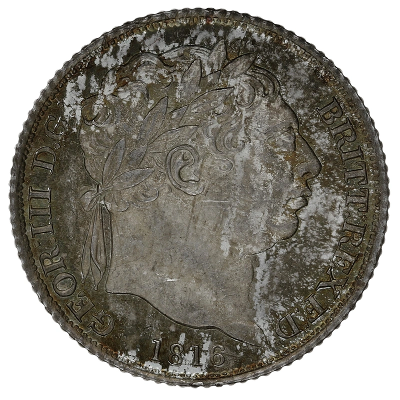 1816 Silver Sixpence Coin George III