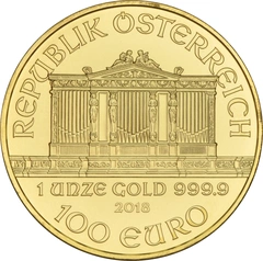 2018 Austrian Gold Philharmonic Coin 1oz