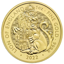 2022 Lion of England Gold Coin Tudor Beasts 1oz NGC MS69