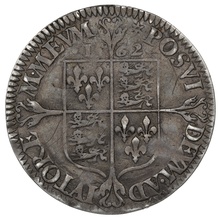 1562 Silver Sixpence Coin Elizabeth I Star