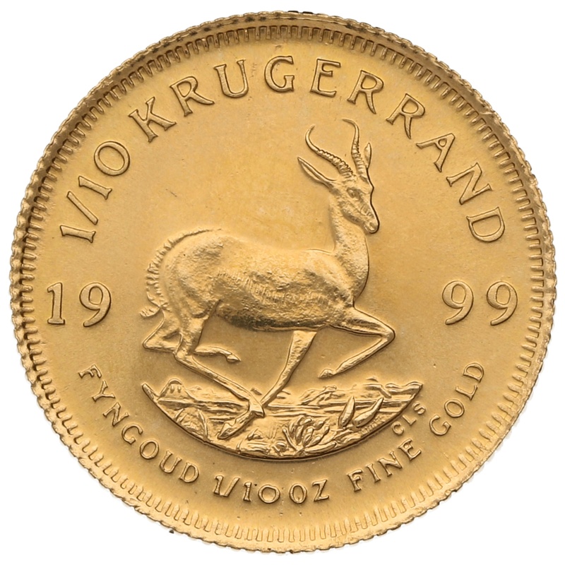1999 1/10oz Krugerrand Gold Coin