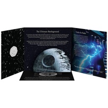 2024 50p Star Wars Death Star Proof Silver Coin Boxed