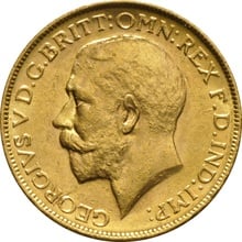 1913 Gold Sovereign Coin George V Melbourne