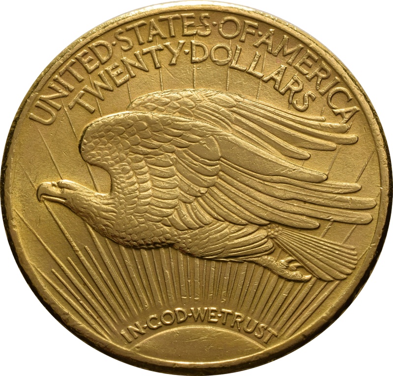 1929 $20 Gold Coin Double Eagle St Gaudens Head Philadelphia