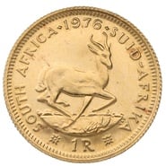 1976 R1 Gold Coin 1 Rand South Africa