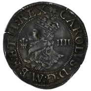 1638-1642 Silver Groat Fourpence Coin Charles I Aberystwyth Mint