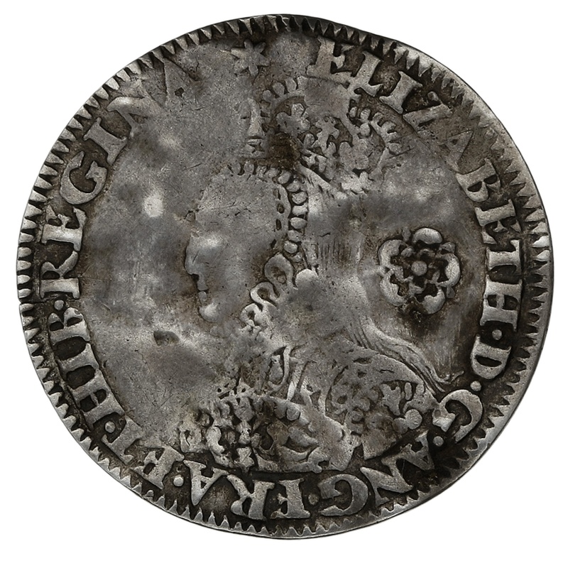 1562 Silver Threepence Elizabeth I mm Star