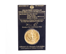 American Gold Commemorative $10 1984 LA Olympics Brilliant Uncirculated Boxed