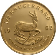 1982 Proof 1/2oz Krugerrand Gold Coin