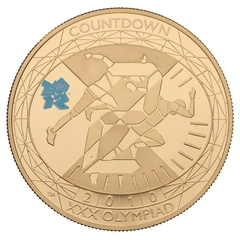 2010 Proof Gold £5 Crown Coin Countdown to London Olympics Athletics