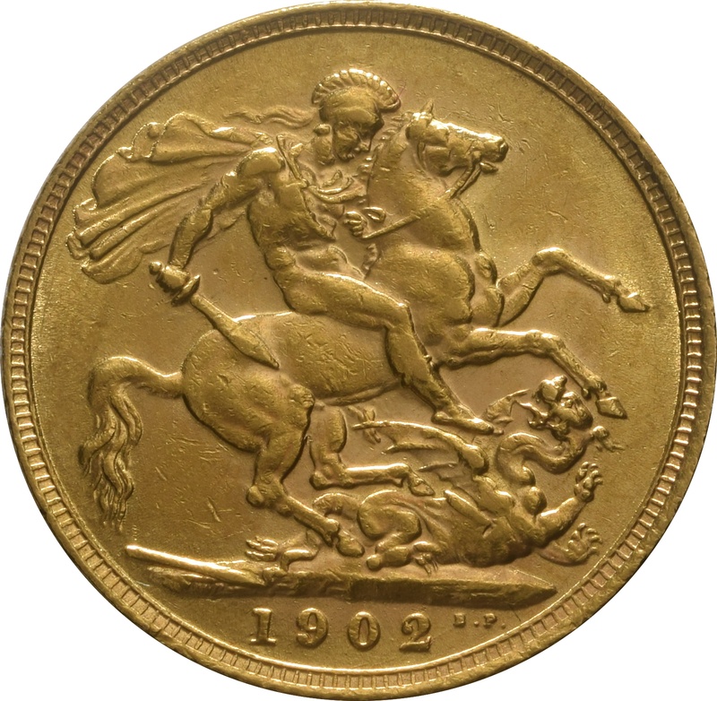 1902 Gold Sovereign Coin Edward VII London