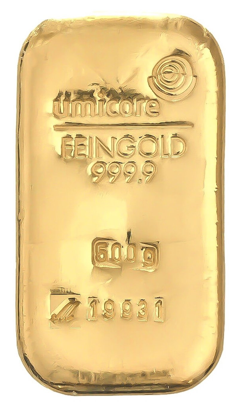 500g Gold Bar Umicore