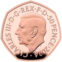 2024 Proof 50p Team GB Olympics Gold Coin Boxed