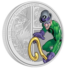 2023 The Riddler DC Villains 1oz Proof Silver Coin Boxed