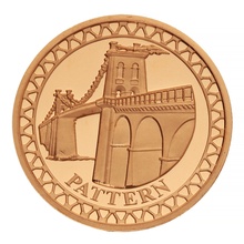 2003 Proof Gold £1 Pound Coin Menai Bridge Pattern