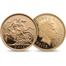 2013 Proof Gold Sovereign Premium 3 Coin Set Boxed