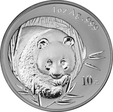 2003 1oz Chinese Panda Silver Coin