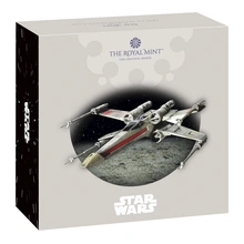 2024 50p X-Wing Star Wars Proof Gold Coin Boxed