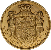 1908 20 Kroner Danish Frederik VIII