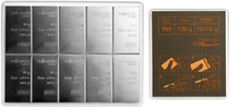 10 x 10g Silver Bar CombiBar