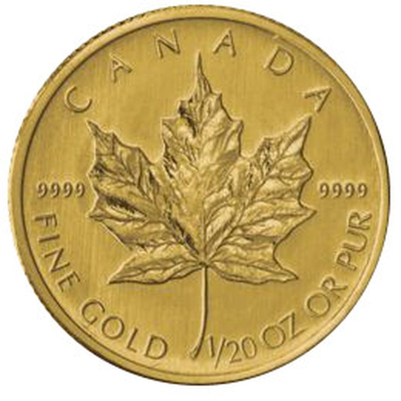 Twentieth Ounce Gold Canadian Maple