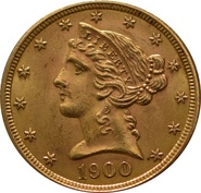 American Gold Half Eagle $5 Liberty Head