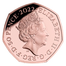 2022 Proof 50p Gold Coin Eeyore Boxed
