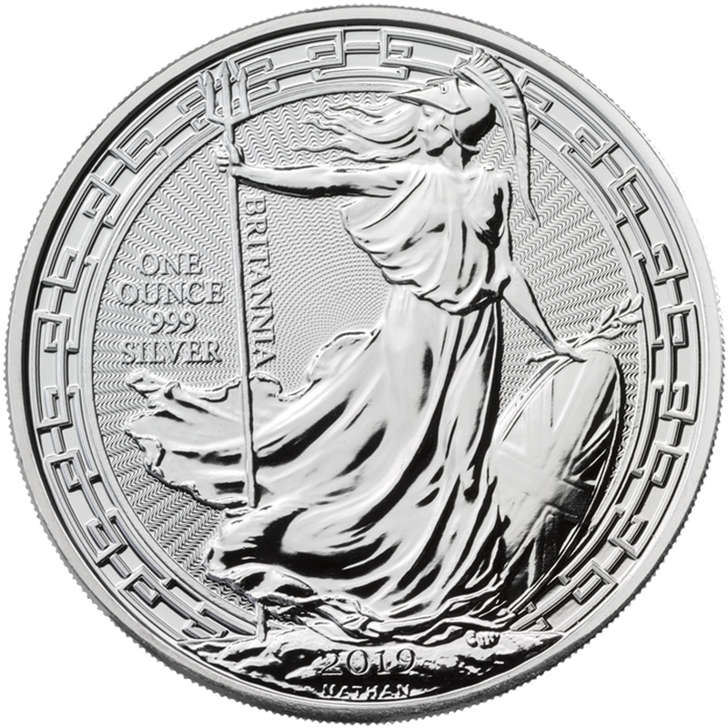 2019 1oz Silver Britannia (Oriental Border) Coin