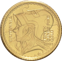 2003 1/10oz Gold Britannia Coin First Day Cover